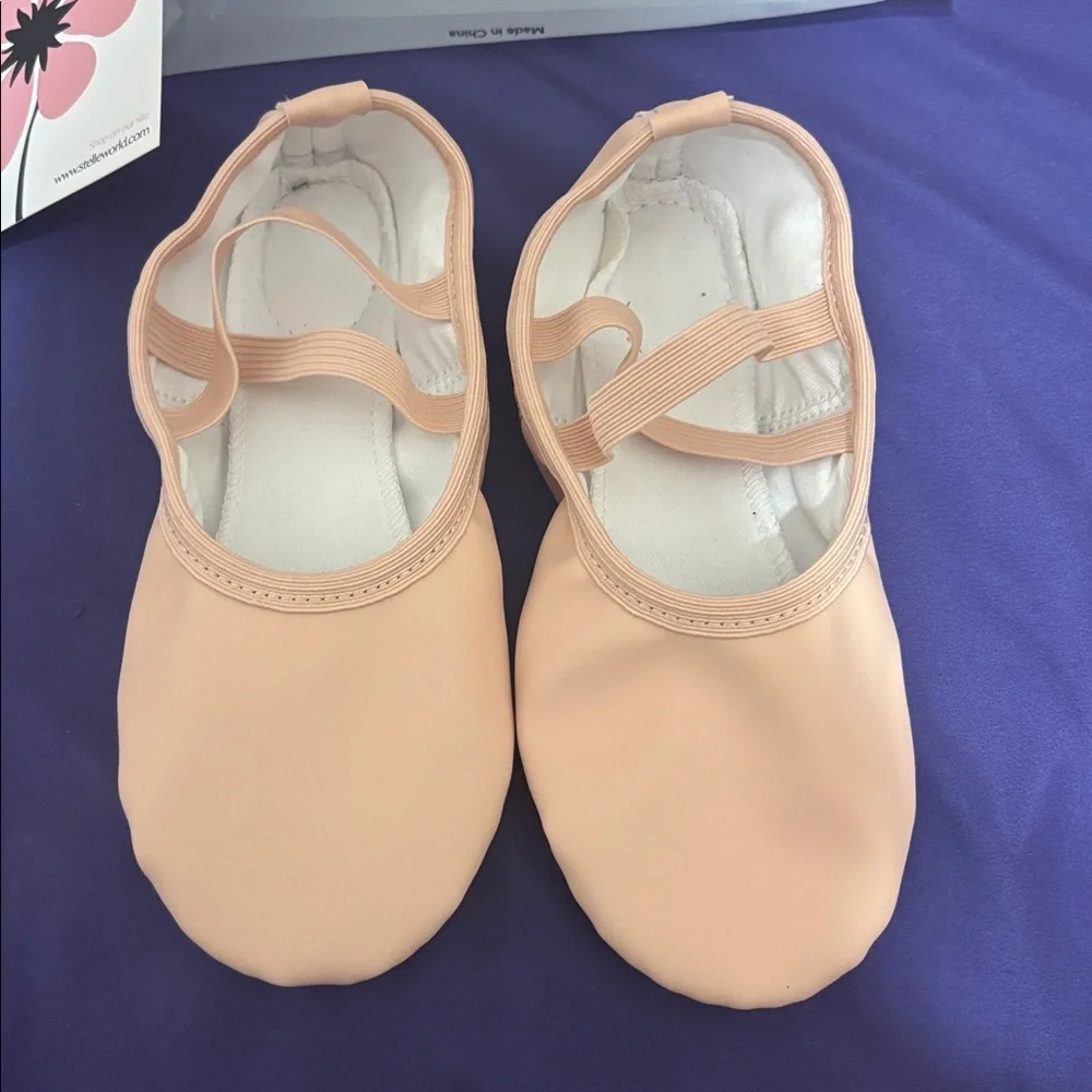 Stelle Pink Leather Ballet Dance Shoes size 2